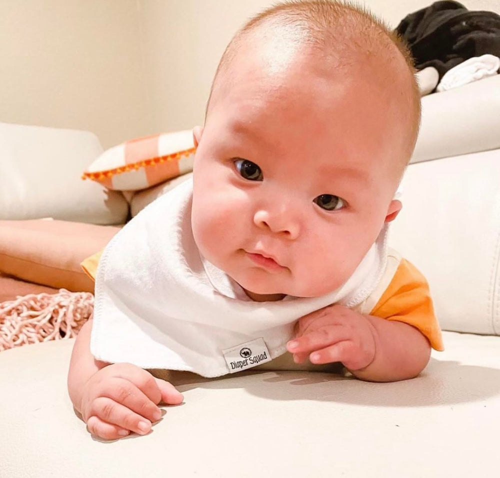 Diaper Squad daily-use bib ready for meals and play