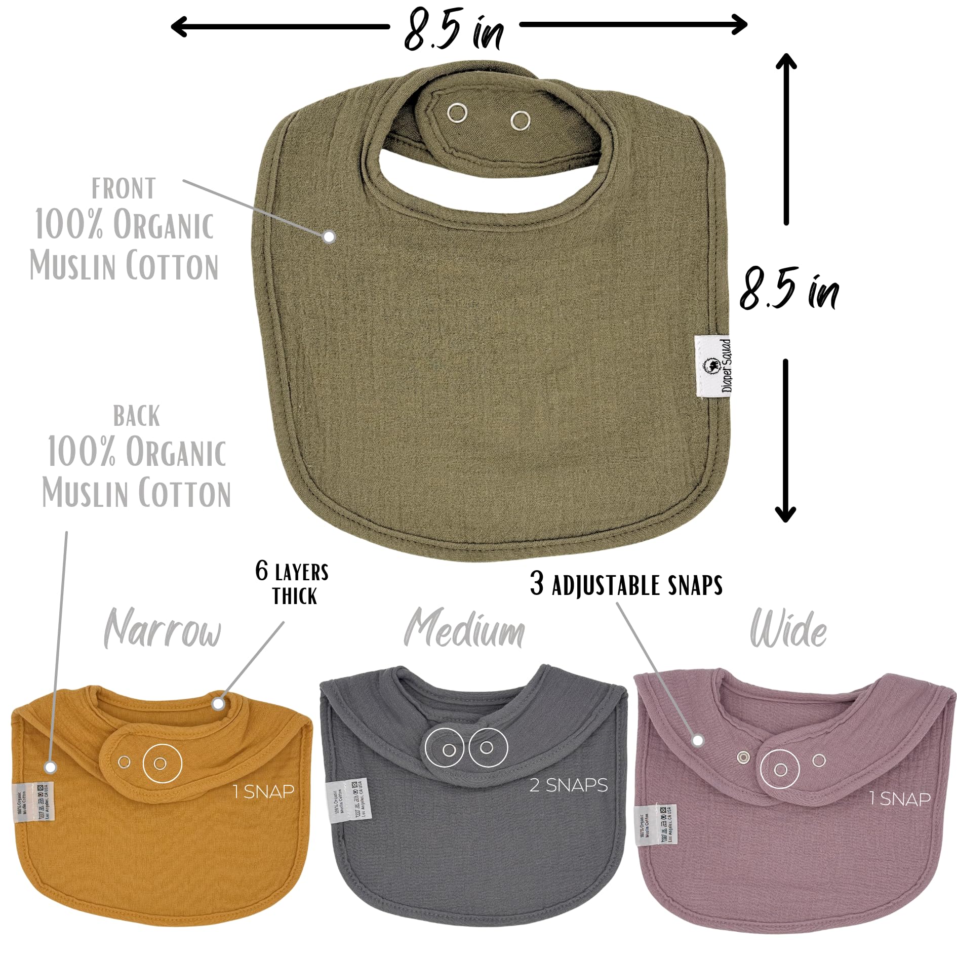 Diaper Squad hypoallergenic fabrics gentle on sensitive skin