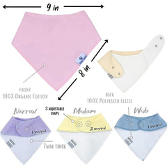 Diaper Squad hypoallergenic materials protect sensitive skin during drool and feeds.