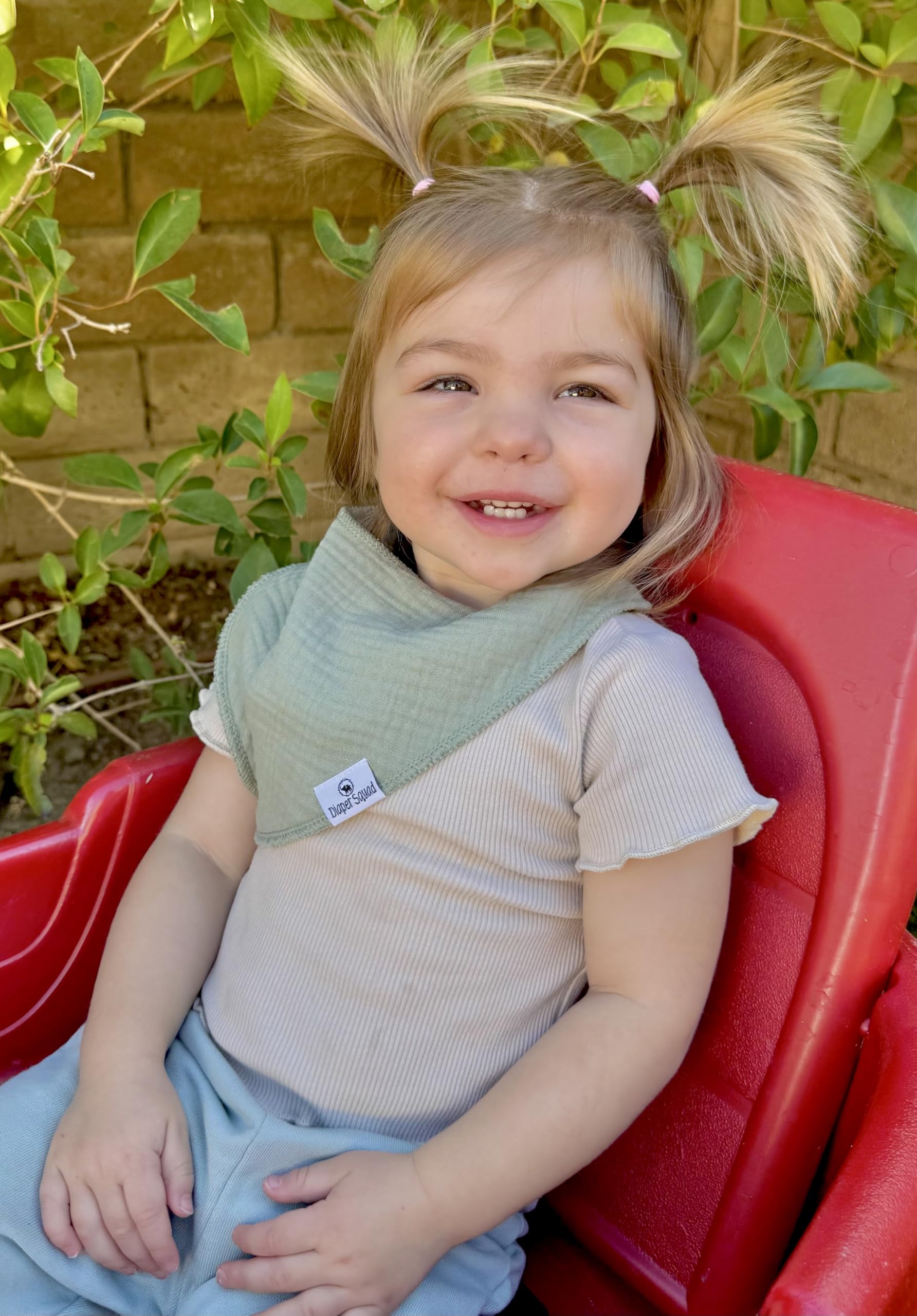 Diaper Squad machine washable bibs deliver easy daily care.