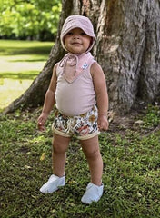 Diaper Squad soft absorbent bibs keep baby dry during teething