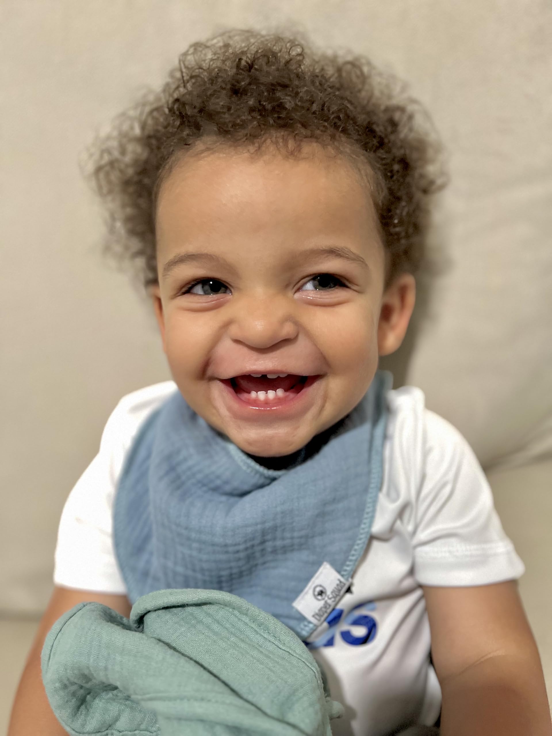 Diaper Squad soft absorbent bib with double-layer fabric for leak control.