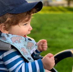 Diaper Squad Woodland 10-pack bibs designs versatile for daily wear.