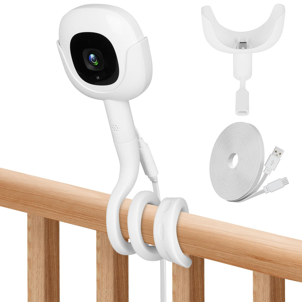 Didalo Flex mount showing Type-C port for Nanit Pro charging.