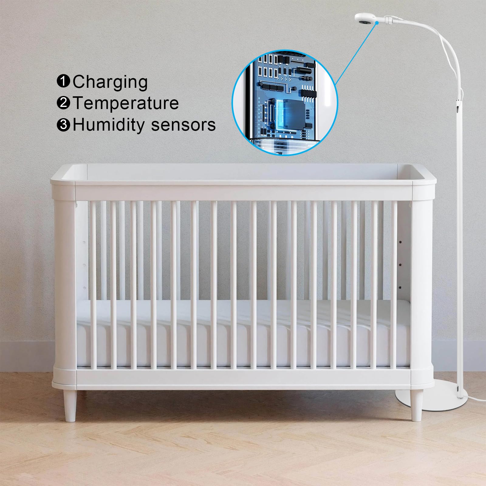 Didalo extension tube supports smooth height changes for flexible room placement.