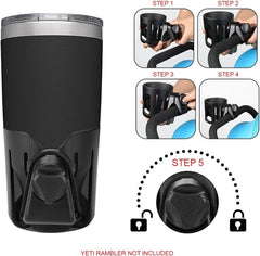 Digital Nc cup holder in 360-degree rotation enables flexible positioning