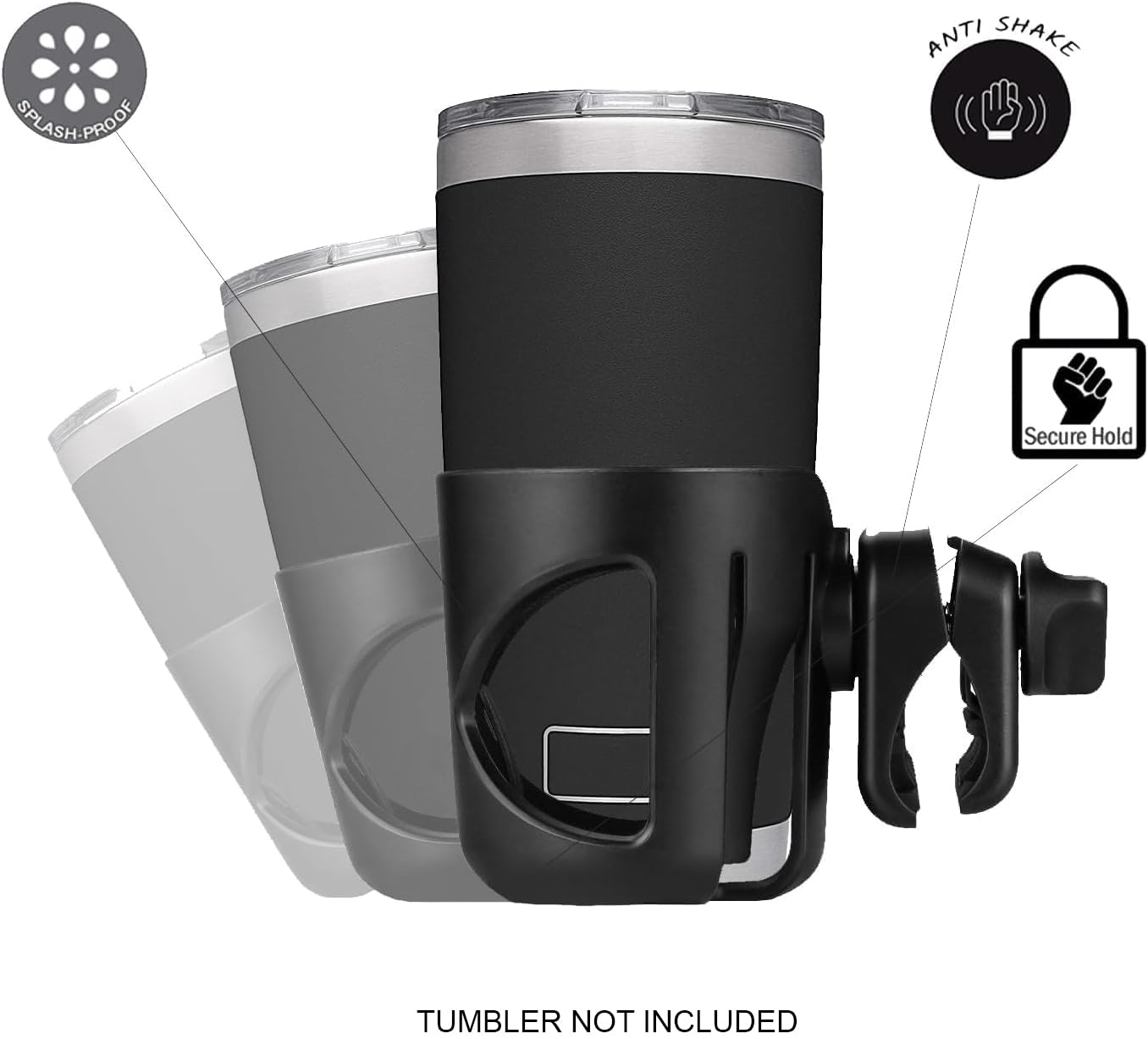 Digital Nc secure grip on bike handle prevents slipping during bumpy rides