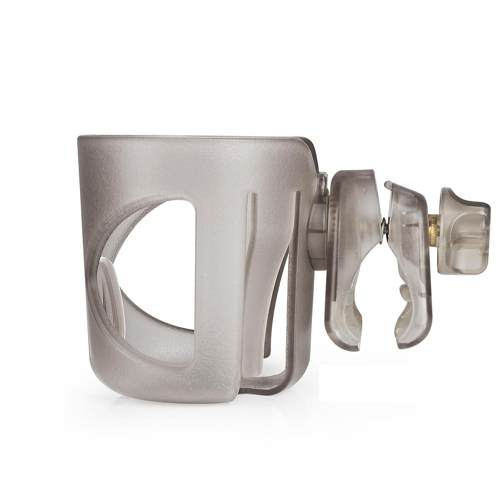 Digital Nc stroller cup holder mounting on bar shows secure fit for various strollers