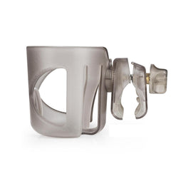 Digital Nc stroller cup holder mounting on bar shows secure fit for various strollers