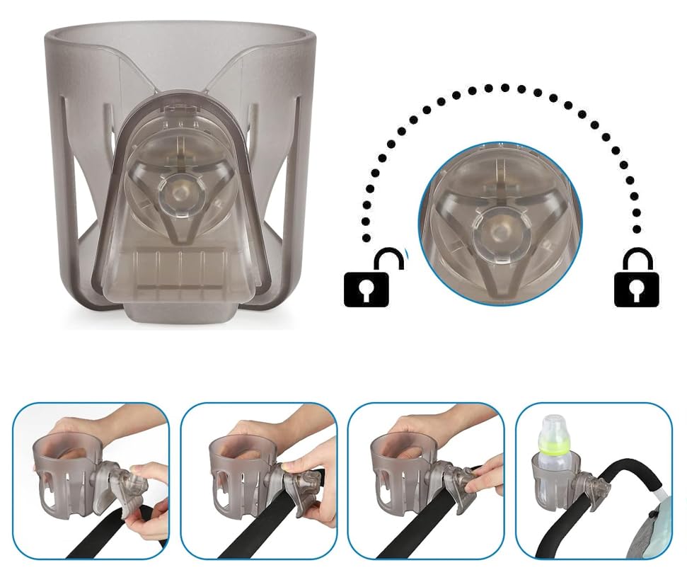 Digital Nc cup holder during walks keeps beverages within arm's reach