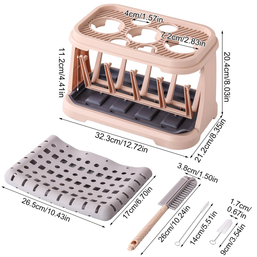 DIJIAMEIYA drying rack compact design on counter saves counter space