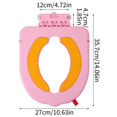 DIJIAMEIYA potty seat with non-slip anti-pinching design enhances safety.