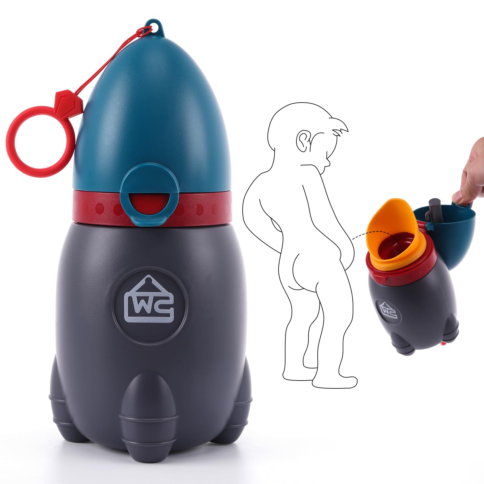 DIJIAMEIYA travel urinal for kids, compact design supports mess-free travel.