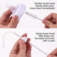 DIJIAMEIYA silicone bottle brush for thorough bottle cleaning