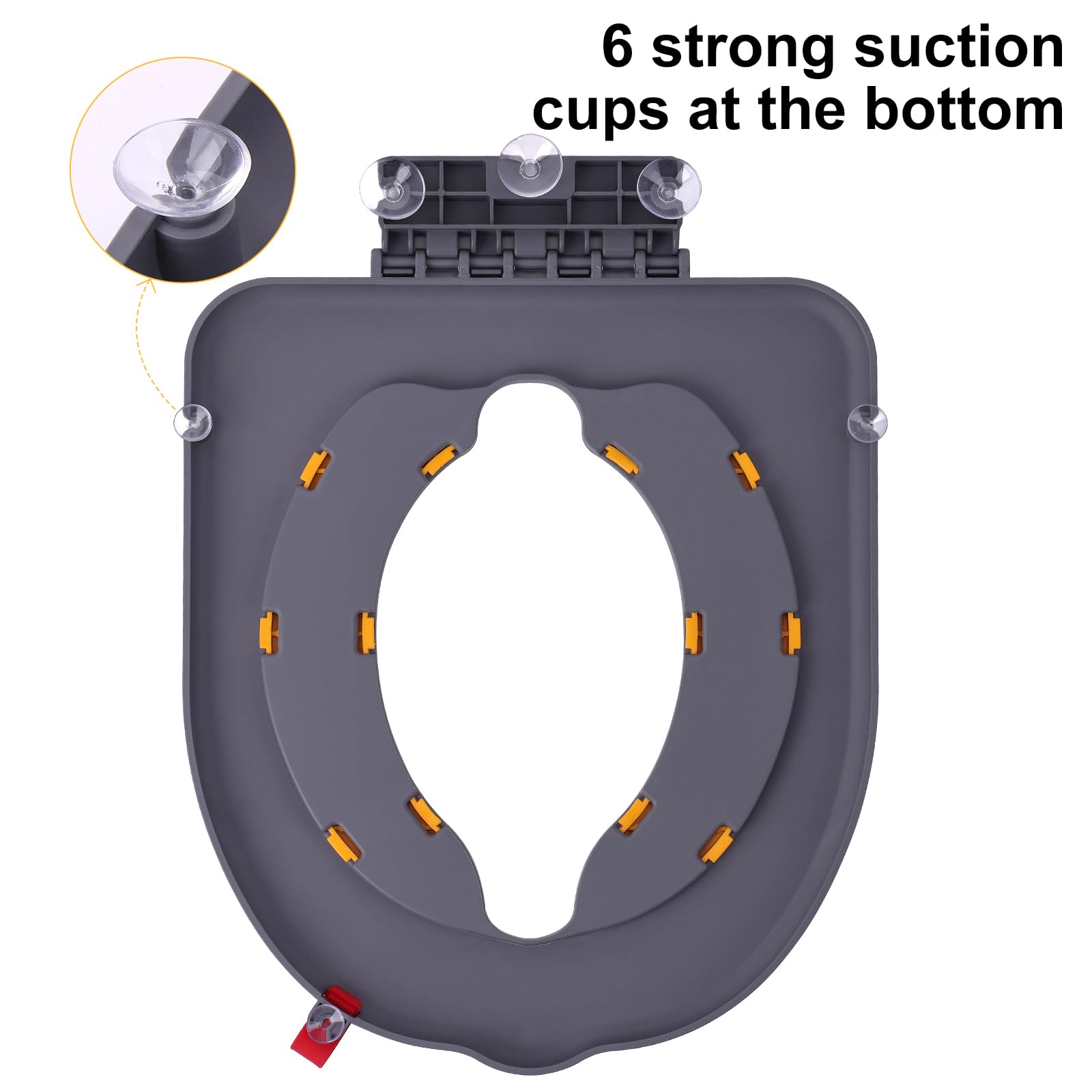 DIJIAMEIYA six-suction-cups firmly adhere for stable bathroom use