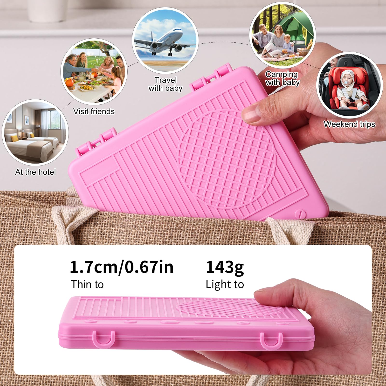 DIJIAMEIYA straw brush included helps reach narrow tubes for safer sanitizing.