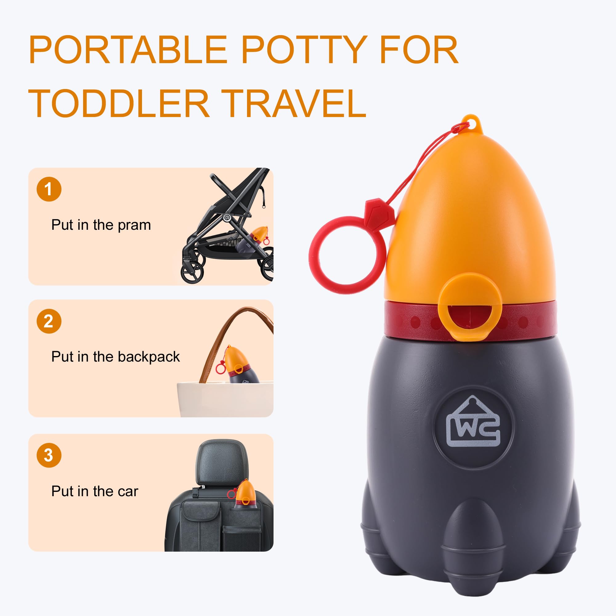DIJIAMEIYA travel urinal kids compact-in-bag demonstrates portable toilet alternative on the go