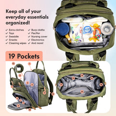 Dikaslon diaper bag backpack pacifier case keeps two pacifiers clean and handy.