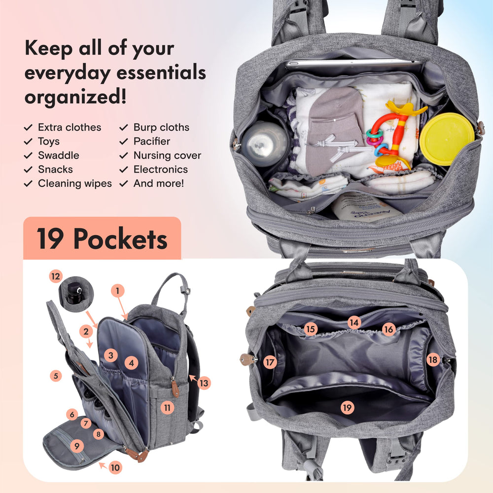 Dikaslon diaper bag backpack pacifier case keeps pacifiers clean and ready during trips