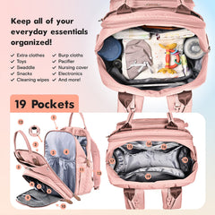 Dikaslon diaper bag backpack pacifier case keeps pacifiers clean and accessible