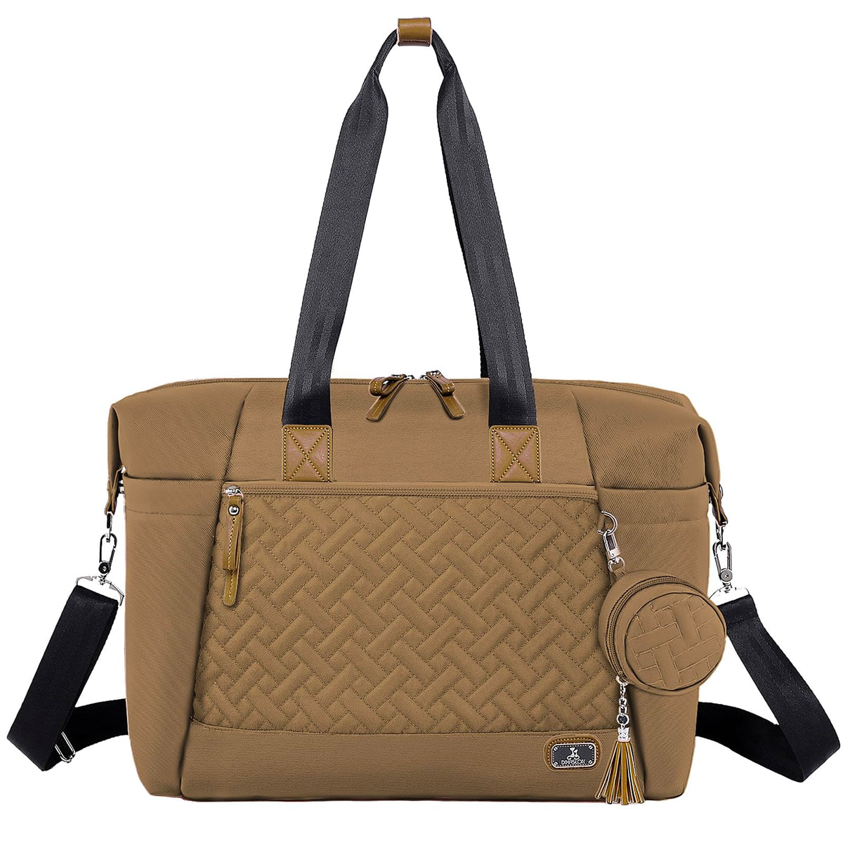 Dikaslon diaper bag tote front pocket organization for quick-access baby items