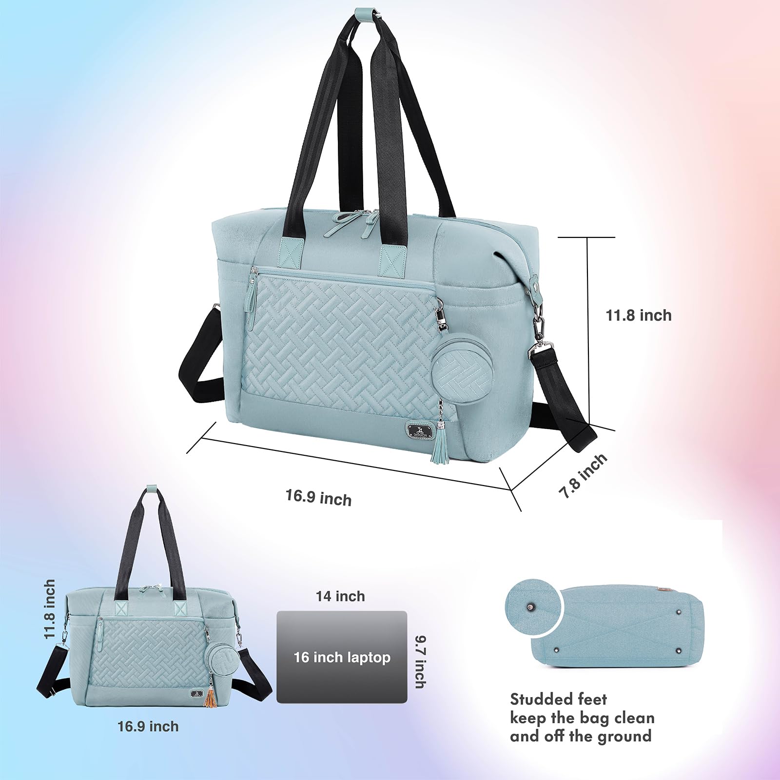 Dikaslon diaper bag tote pacifier case keeps essentials organized