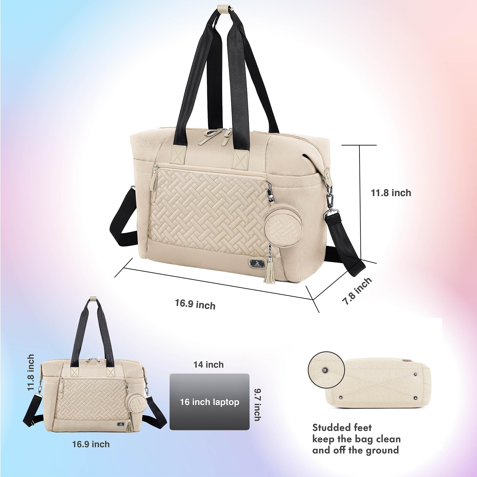 Dikaslon diaper bag tote pacifier case keeps small items within reach.