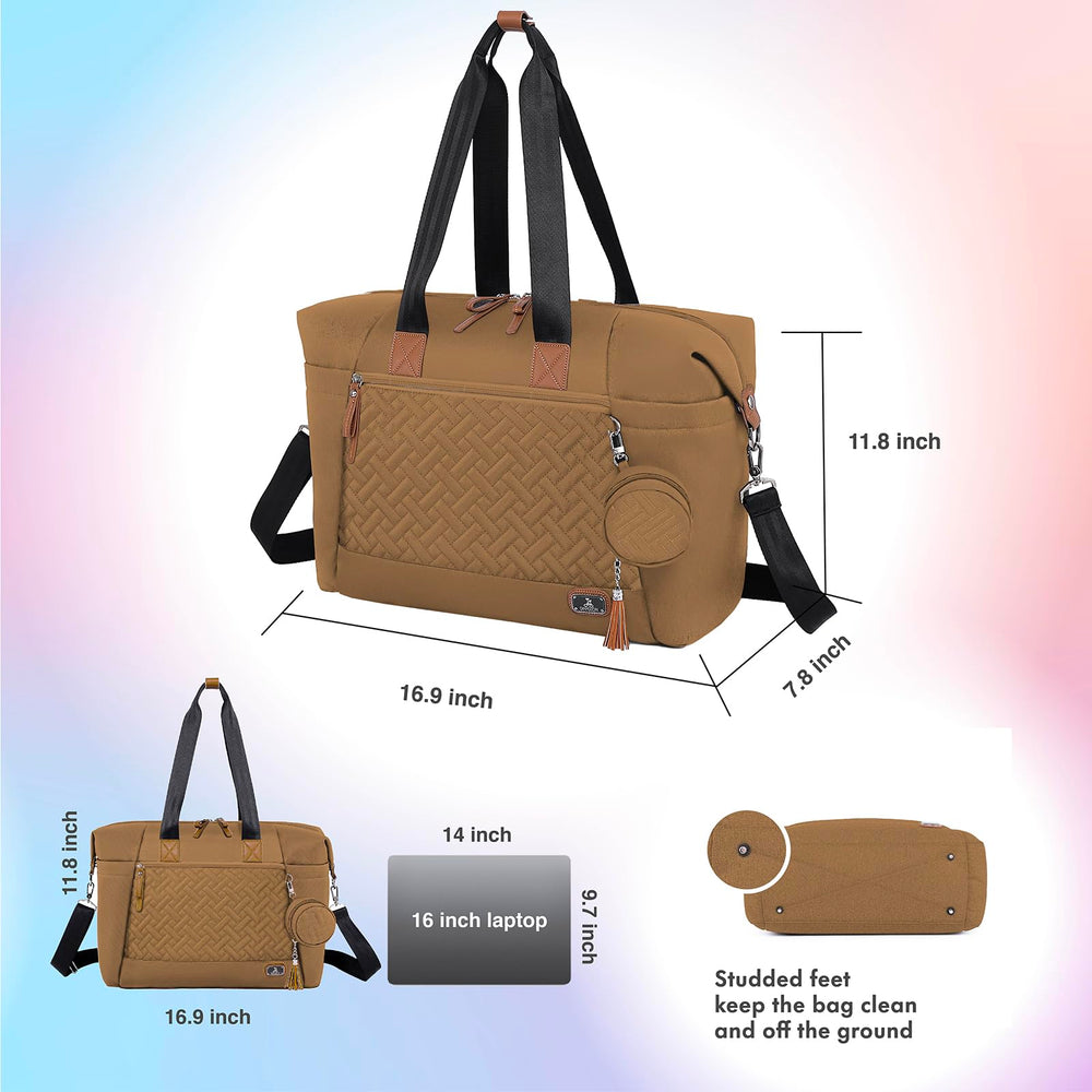 Dikaslon diaper bag tote adjustable strap for cross-body or shoulder carry