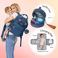 Dikaslon portable changing pad peacock, quick-clean surface for comfortable on-the-go diaper changes.