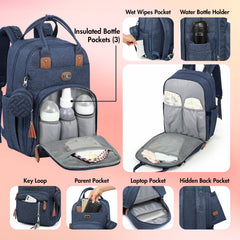 Dikaslon stroller straps peacock, hands-free bag hanging convenience for busy parents.