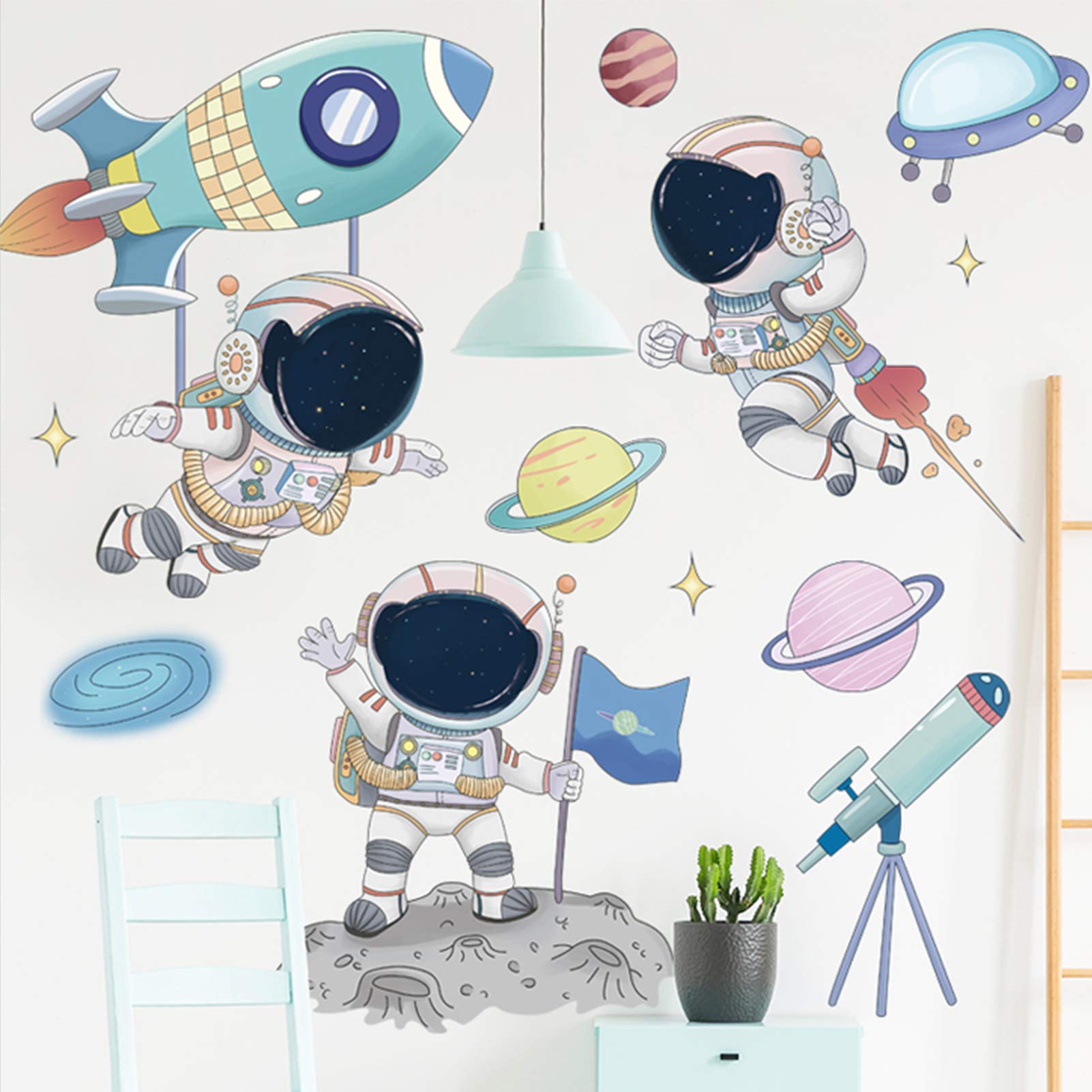 DILIBRA kids bedroom wall stickers easy to reposition and arrange