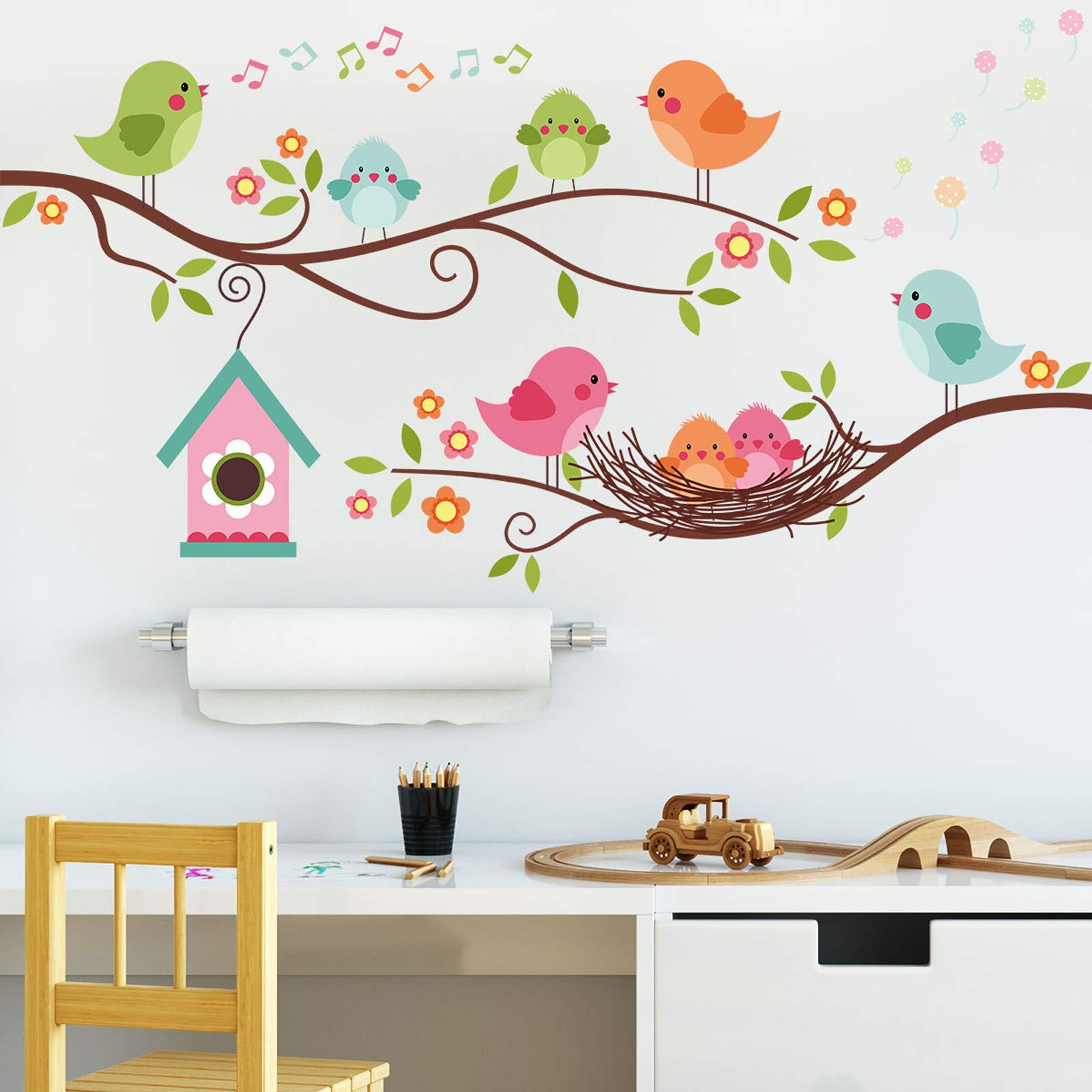 DILIBRA removable vinyl wall art sticks to smooth surfaces without residue