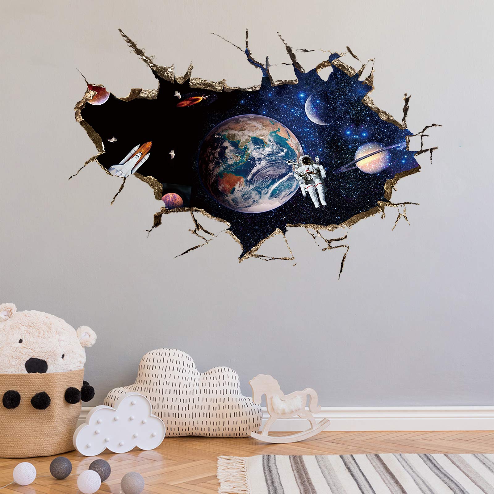 DILIBRA universe window wall sticker adds depth to any room.