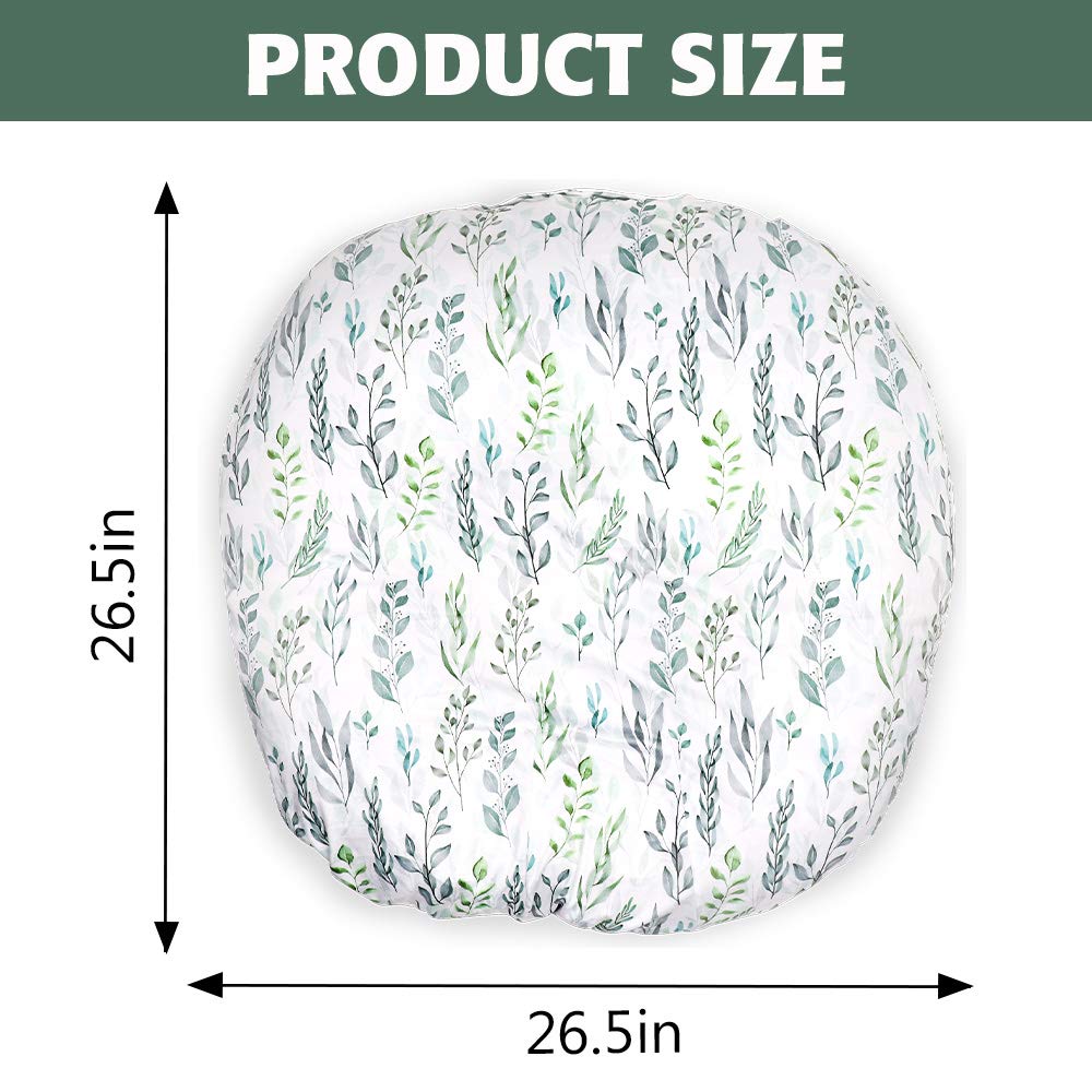 DILIMI newborn lounger cover green leaf fabric highlights machine washable material