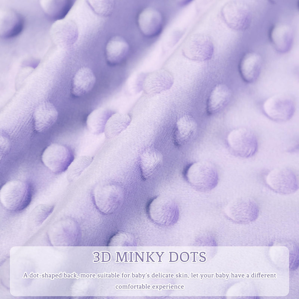 DILIMI purple checkered design complements nursery decor while keeping baby cozy.