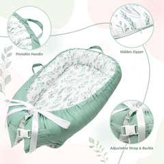 DILIMI carry-handle design emphasizes portability for on-the-go baby nest cover.