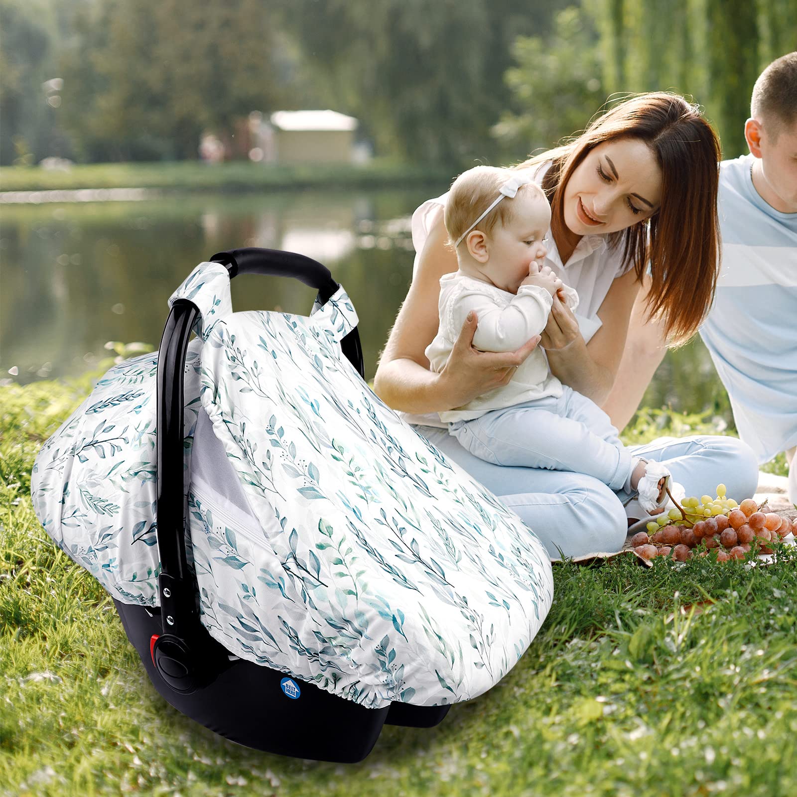 DILIMI car seat cover easy Velcro install for secure fit