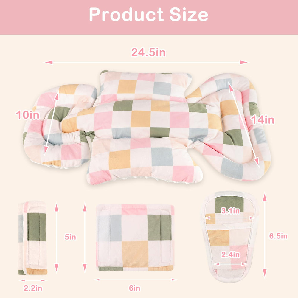 DILIMI compatible with 3-point and 5-point harness systems for car seats, strollers, and bouncers