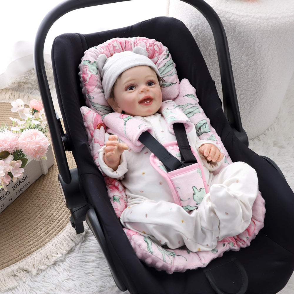DILIMI infant car seat insert package includes strap covers and buckle cover.
