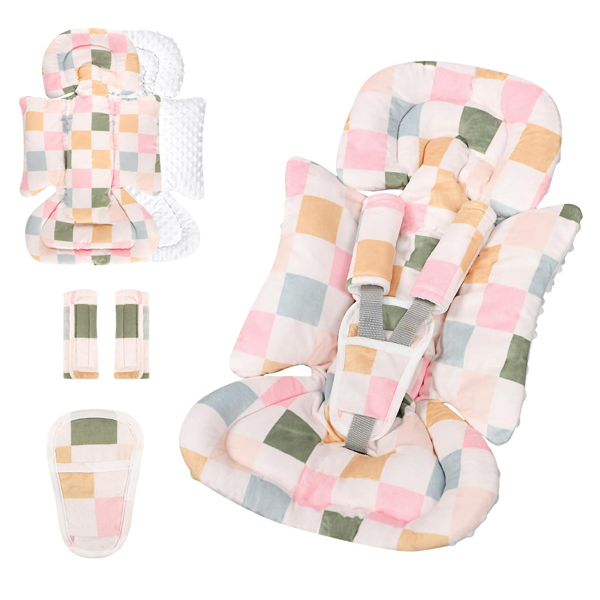 DILIMI infant car seat insert two-sided design for versatile comfort on every ride