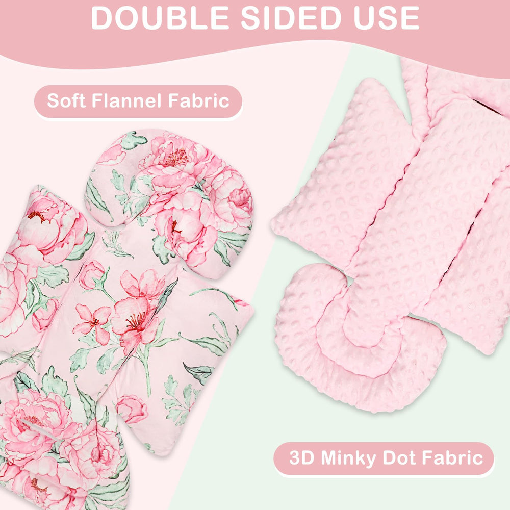 DILIMI infant car seat insert two-sided design highlights versatile comfort options.