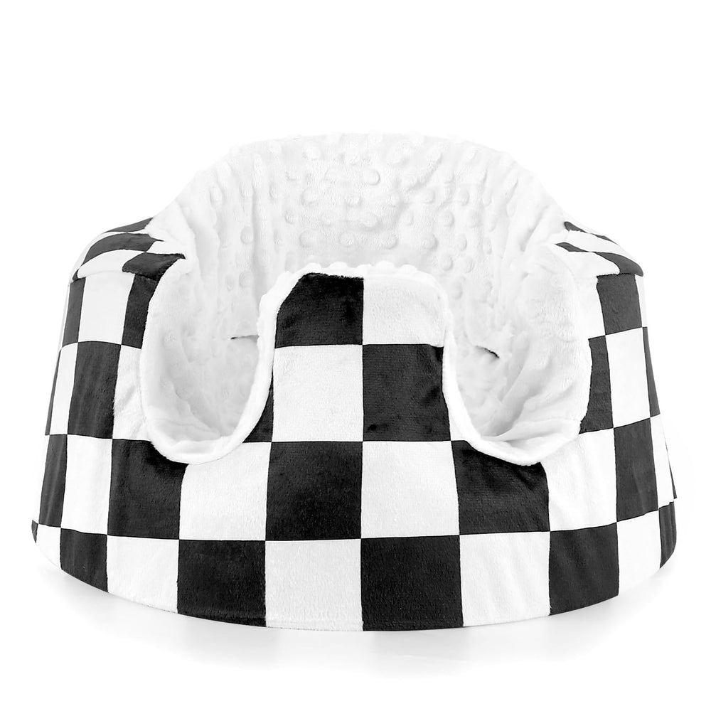 DILIMI Minky Seat Cover fits Bumbo seats, adding cozy warmth and easy cleaning.
