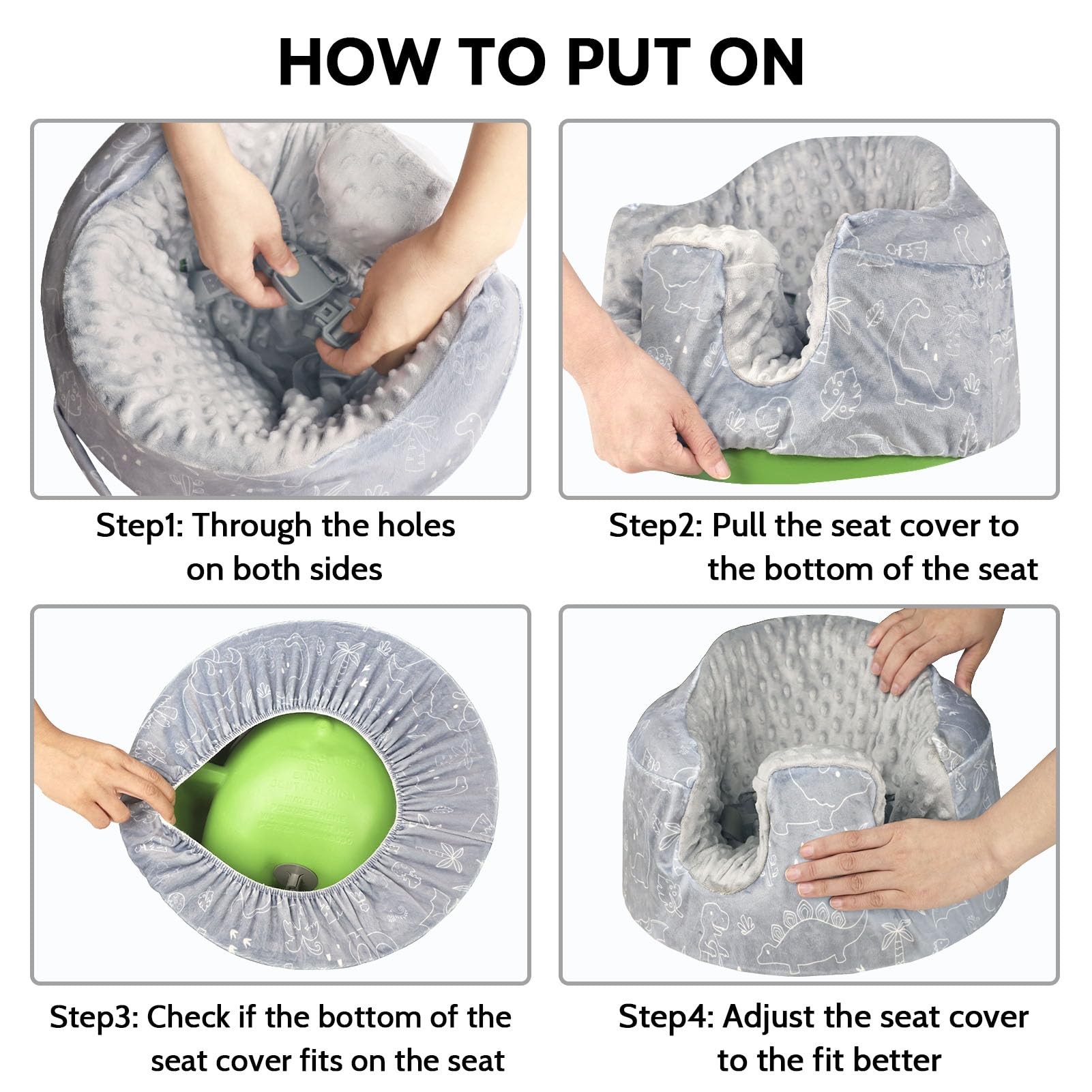 DILIMI Minky seat cover machine-washable durability keeps colors vibrant.