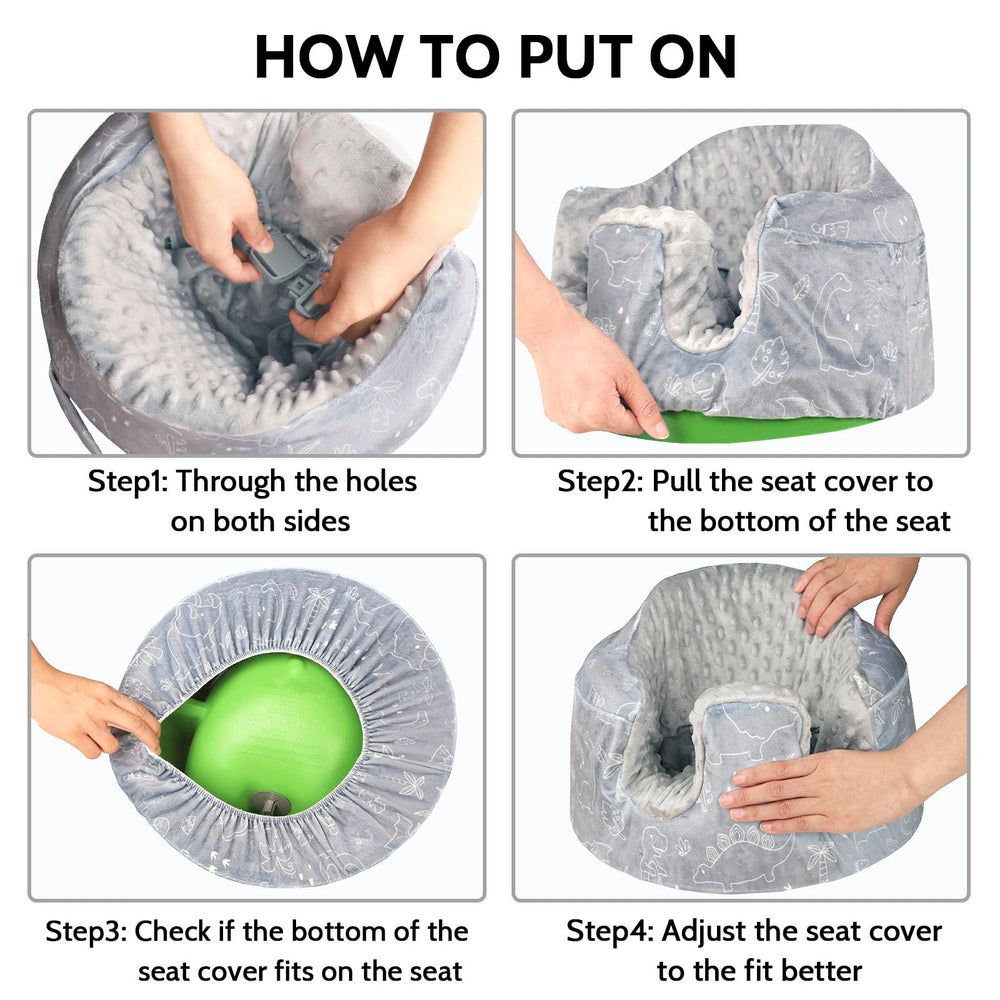 DILIMI Minky seat cover machine-washable durability keeps colors vibrant.