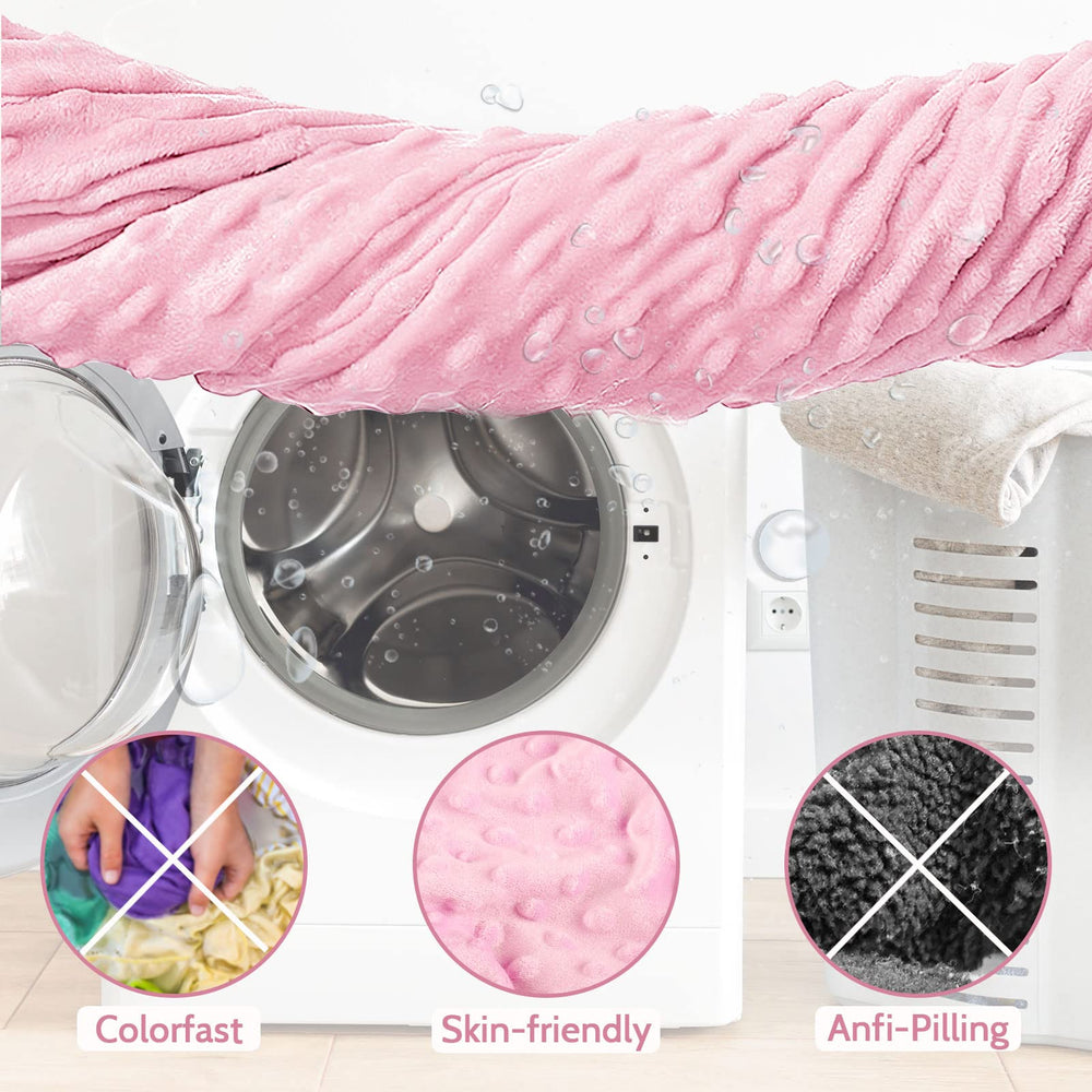 DILIMI Minky seat cover on baby seat closeup demonstrating secure fit.