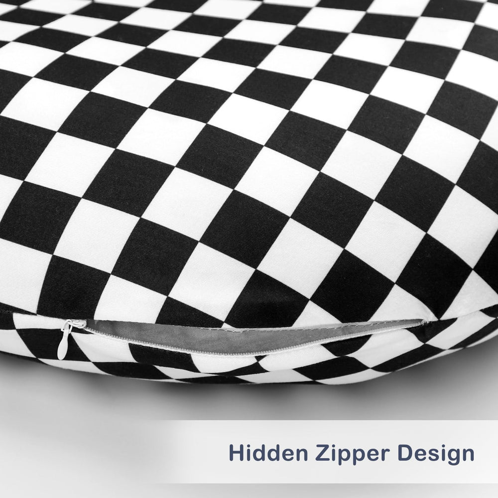 DILIMI checkerboard design complements modern nurseries with a stylish, kid-friendly pattern.