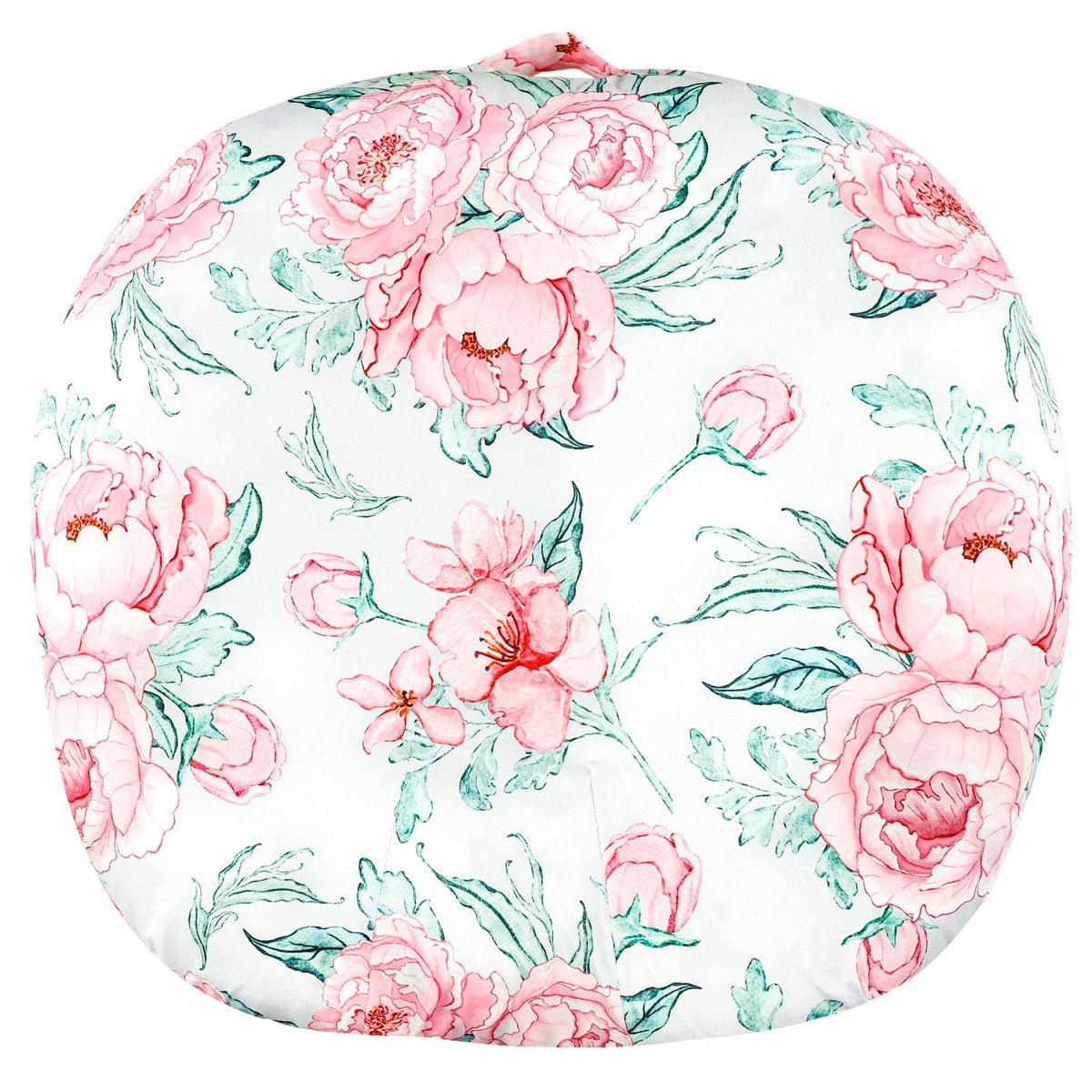 DILIMI newborn lounger cover features a floral pattern to enhance nursery style and softness.