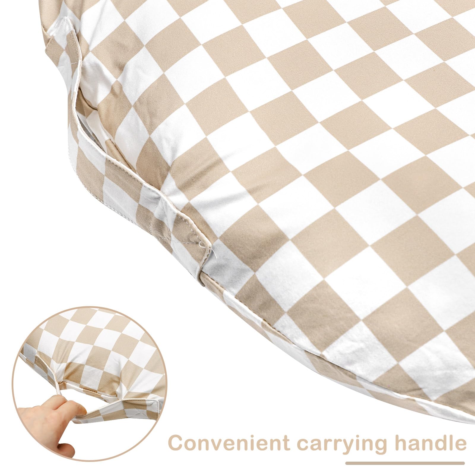 DILIMI newborn lounger cover is machine washable for busy homes.