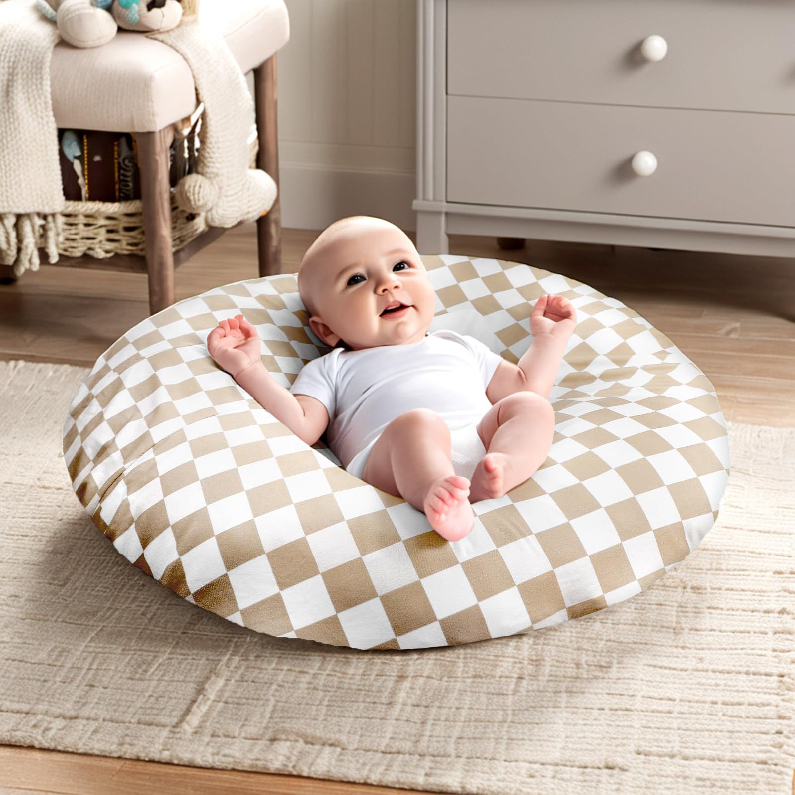 DILIMI checkerboard cover adds style while protecting your lounger.
