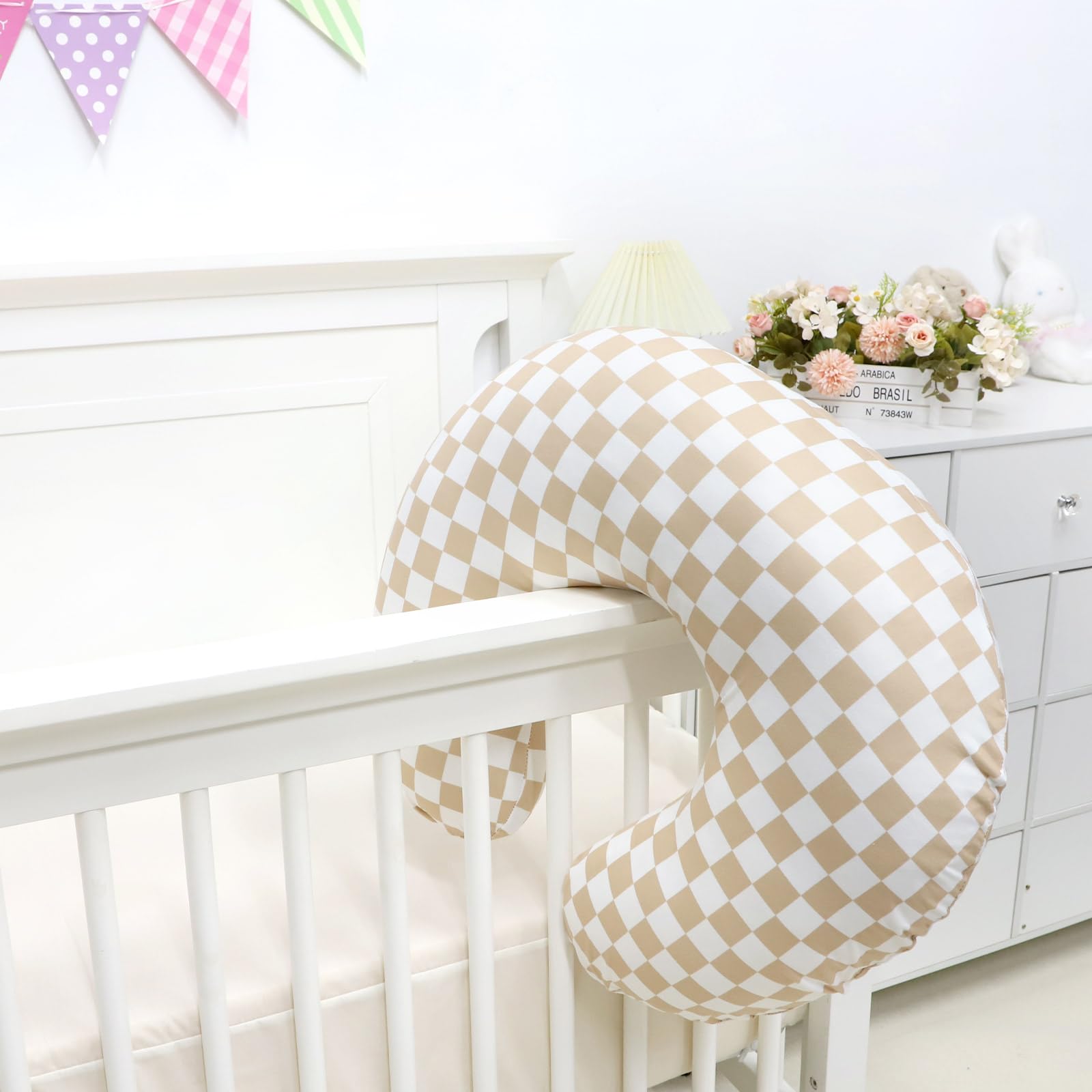 DILIMI nursing pillow cover baby-skin friendly fabric for everyday use.